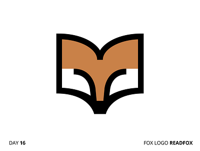 Readfox 50 day challenge 50dlc book challenge fox illustration logo orange vector