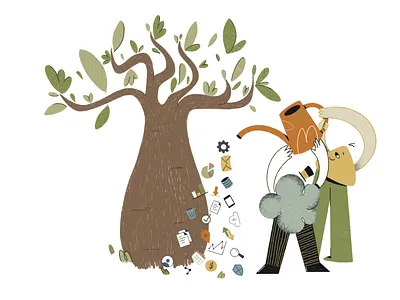 Data transfer abstract character character design clean data data visualization design art digital illustration flat illustration flatdesign graphic style illustration inspiration minimal modern shapes sustainability ui web illustration website visuals