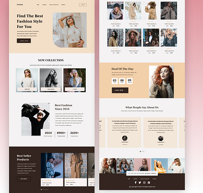 Fashion Web UI branding fashion branding online store ui ui