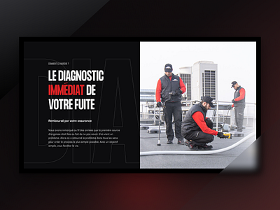 Chasseur de fuites — Website branding construction da design ghost leak plomberie plumbing website