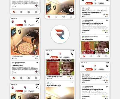 Concept for a Reddit App concept mobile mockup reddit app ui ux