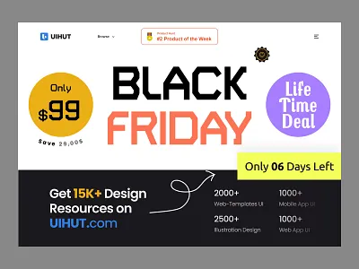 Online Black Friday Software Deals appsumo black friday header homepage lifetime deal ui web design webdesign website website design
