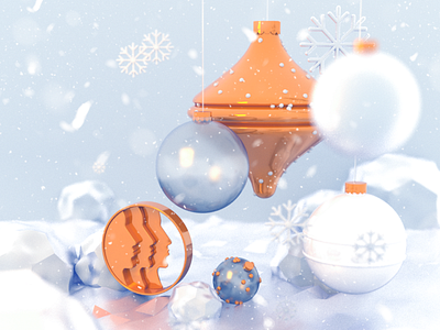 new year 3d bells christmas new newyear render winter