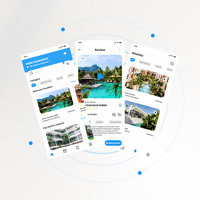 Properties & Travel App app design graphic design ui ux