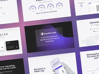 KeysForWeb Presentation/Pitch Deck branding business design graphic design investorpitch minimal pitch deck pitchdeck presentation slides startup ui uiux