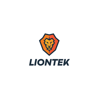 LionTek animal branding cat character design lion logo mark mascot minimal modern vector
