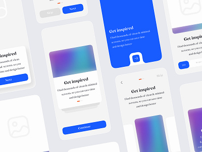 Onboarding Screens (Light color Scheme) app app design application clean colors desigber design light minimal onboarding onboarding app onboarding screens trend trending trends trendy ui ui design ux