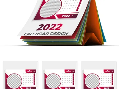 Table Desk Calendar 2022 animation beautiful evening design branding calendar design desk calendar graphic design illustration logo ui ux vector