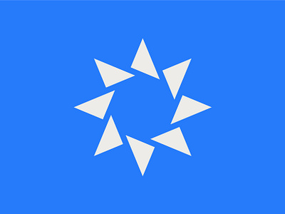 Star Logo brand branding digital geometric geometry icon identity industrial logo mark media modern rotation simple star symbol triangle