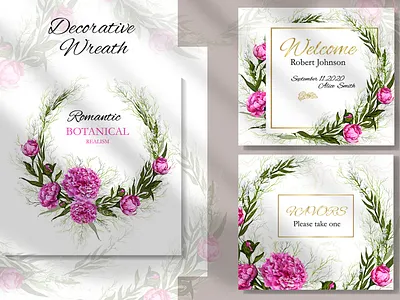 decorative peonies
