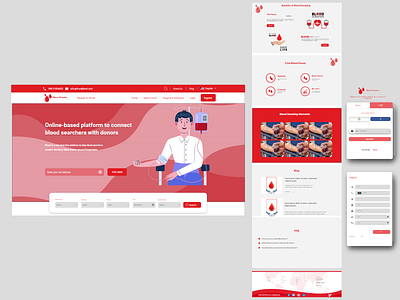 Blood for Everyone adobe xd design graphic design illustration ui ui design website