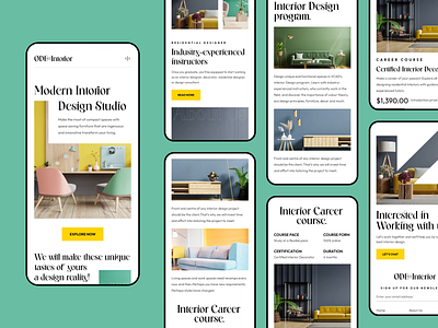 Interior Design Web Responsive agency animation app design architect architecture decoration design furniture home home decoration homedecor interior design landing page minimalist motion graphics orix real estate responsive sajon visual designer