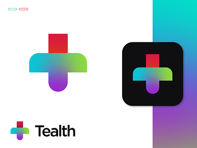 Tealth - T Letter Logomark Design a b c d e f g h i j k l m n o alphabet brand identity branding digital gradient health letter logo logomark logotype minimal p q r s t u v w x y z startup t letter tech technology visual identity