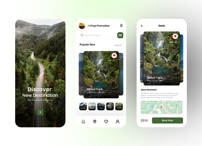 Travel App adventure app design graphic design mobile mountain phone travel ui ux