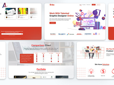 Sribu Lancer Landing Page challenge design graphic design landing page ui user research ux web design