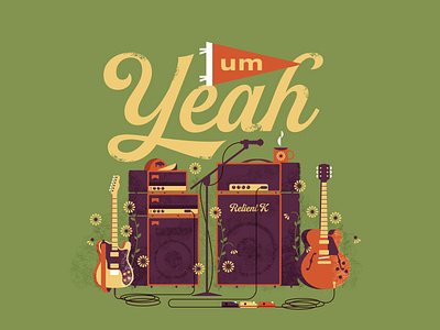 Relient K Um Yeah guitar illustration illustrator relient k texture vector