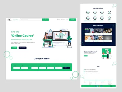 Educational Website adobe xd branding graphic design illustration ui ui design website