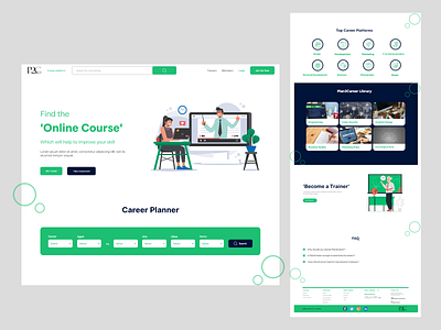 Educational Website adobe xd branding graphic design illustration ui ui design website