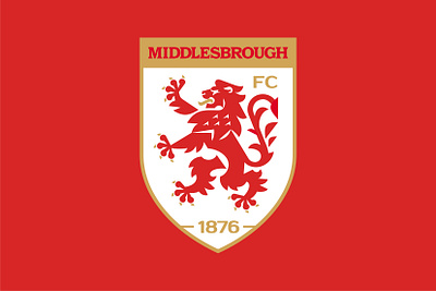 Middlesbrough Football Club redesign concept branding championship character coatofarms design emblem england flat football geometricart illustration leo lion logo middlesbrough middlesbrough football club vector