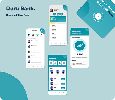 Duru Bank app branding graphic design icon ui ux