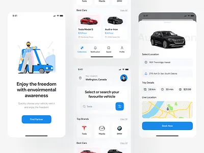 Rent a car app design booking app car rent car rent service clean interface minimal design mobile app design mobile design mobile interface piqo design rent a car rental app taxi booking ui design ux design