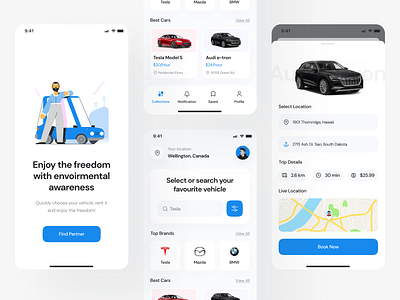 Rent a car app design booking app car rent car rent service clean interface minimal design mobile app design mobile design mobile interface piqo design rent a car rental app taxi booking ui design ux design