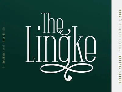 The Lingke - Stylish Modern Serif Font branding graphic design logo modern stylish fonts