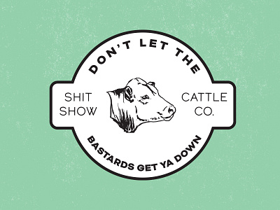 Shit Show Cattle Co. branding cattle design illustration logo montana vector