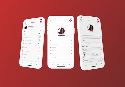 #dailyUI setting app branding graphic design ui