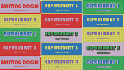 TALK Show Signs graphic design immersive performance performance design set design signpost theatre