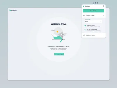 UX Consistency Checker app application browser consistency dashboard green illustrations menu plug in plugin settings table web app webapp