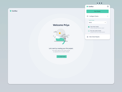 UX Consistency Checker app application browser consistency dashboard green illustrations menu plug in plugin settings table web app webapp