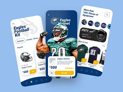 NFL Shop app apple binance blockchain branding clean components crypto cryptocurrency design figma flat football illustration nfl product sketch ui ux vector
