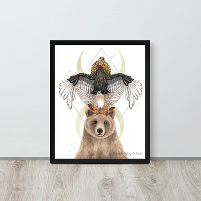 Spiritual Animal Totem Illustration animaltotem digitalillustration illustration photoshop spiritualanimaltotem watercolor