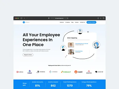Epoch Website saas tech ui ux web design
