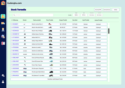 Gudangku.com Stock Data View beautiful branding dashboard design figma figma design graphic design illustration landing page logo ui ui ux ui ux design uiux uiux design warehouse web design