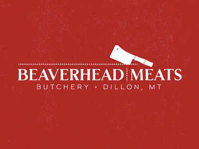 Beaverhead Meats beef branding butcher cattle design dillon illustration logo montana