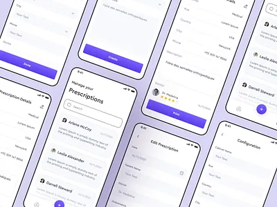 Prescription App figma mobile app ui