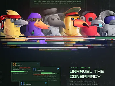 Dronies NFT Website branding crypto design illustration logo nft solana ui web design website