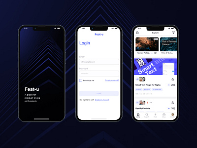 Feat-u • Upvote Service app app design ui user research ux