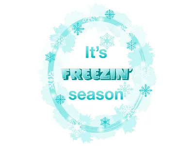 Winter Frame, quotes border christmas design frame freezing illustration new year winter wreath