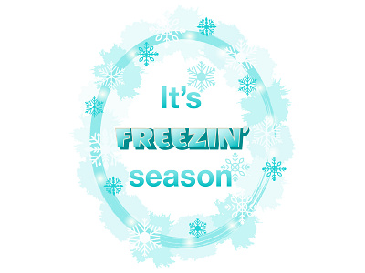 Winter Frame, quotes border christmas design frame freezing illustration new year winter wreath