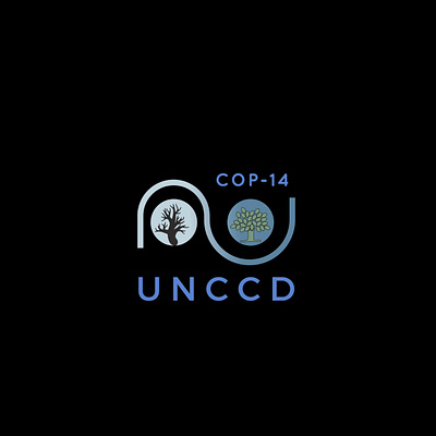 UNCCD logo 2d branding illustration logo shivam004