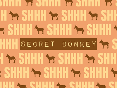 Product Label - Secret Donkey background branding design icon illustration label minimal pattern product sticker typography vector wallpaper