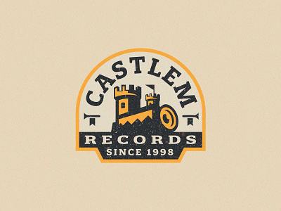 CASTLEM RECORDS LOGO 3d animation branding business logo castle logo creative creative logo design fortress logo graphic design identity king logo kingdom logo logo logodesign logotype old logo records logo studio logo ui