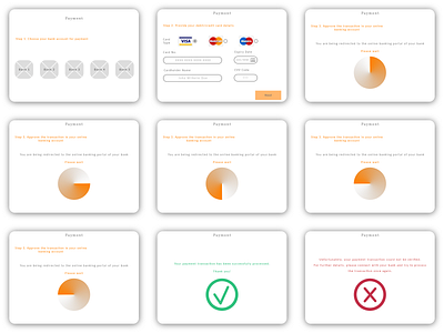 Lo-Fi Prototype of Desktop Bank Payment Flow adobexd adobexddesign design paymentflow prototype prototypedesign ui uidesign ux uxdesign