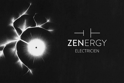 ZENERGY electrician branding electric identity logo minimal monocolour pitch vector