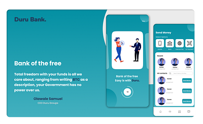 Duru Bank app branding graphic design illustration ui vector