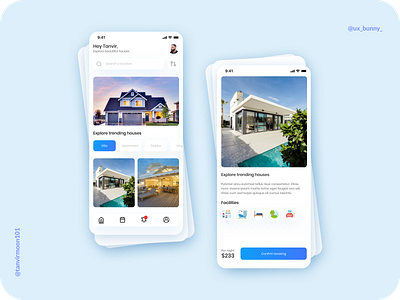 House booking app app design app page design app screen booking branding app home house house app house booking marketing mobile app mobile screen service ui uiux ux design website