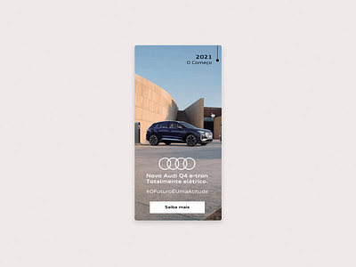 Display Interaction animation audi banner display eletric interaction visual design